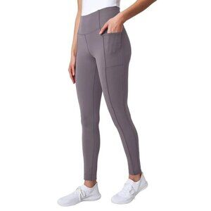 NEW Mondetta Women's L High-Rise Ribbed Panel Leggings Mauve